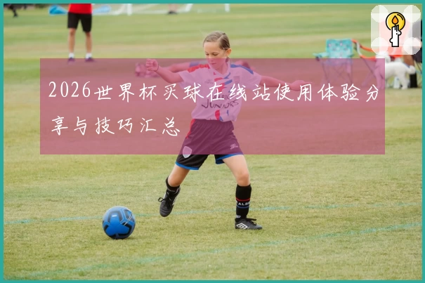 2026世界杯买球在线站使用体验分享与技巧汇总